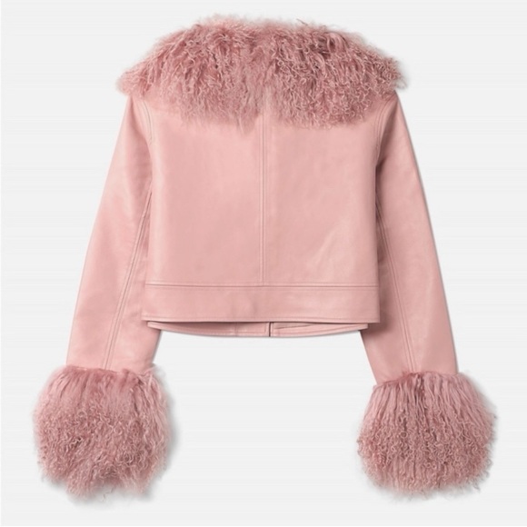 🚫 SOLD 🚫 Free People x Charlotte Simone Cropped Penny Faux Leather Jacket 💞 - Picture 12 of 16